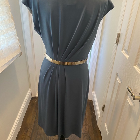 Suzy Chin for Maggy Boutique Blue Dress Sz Medium - Picture 3 of 6